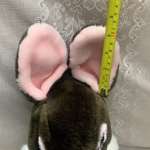 16" Pink, white & brown Easter chocalate strawberry bunny plush plastic eyelids - Picture 8 of 8